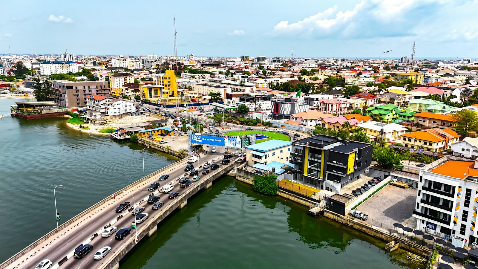 Lagos Nigeria skyline and urban landscape